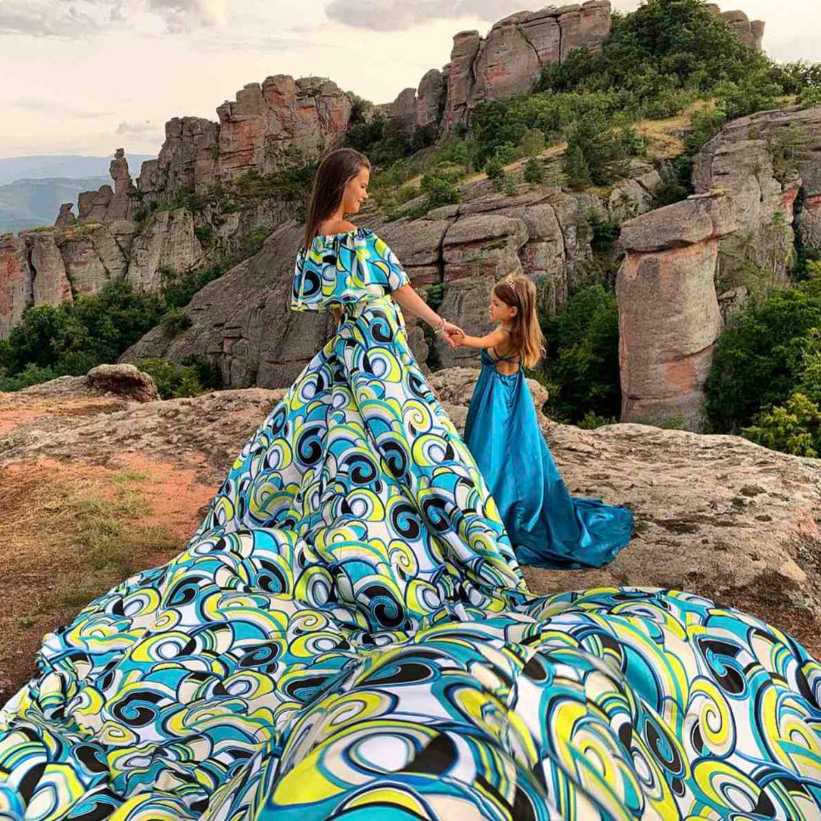 Flying dress фотосесия на Белоградчишките скали