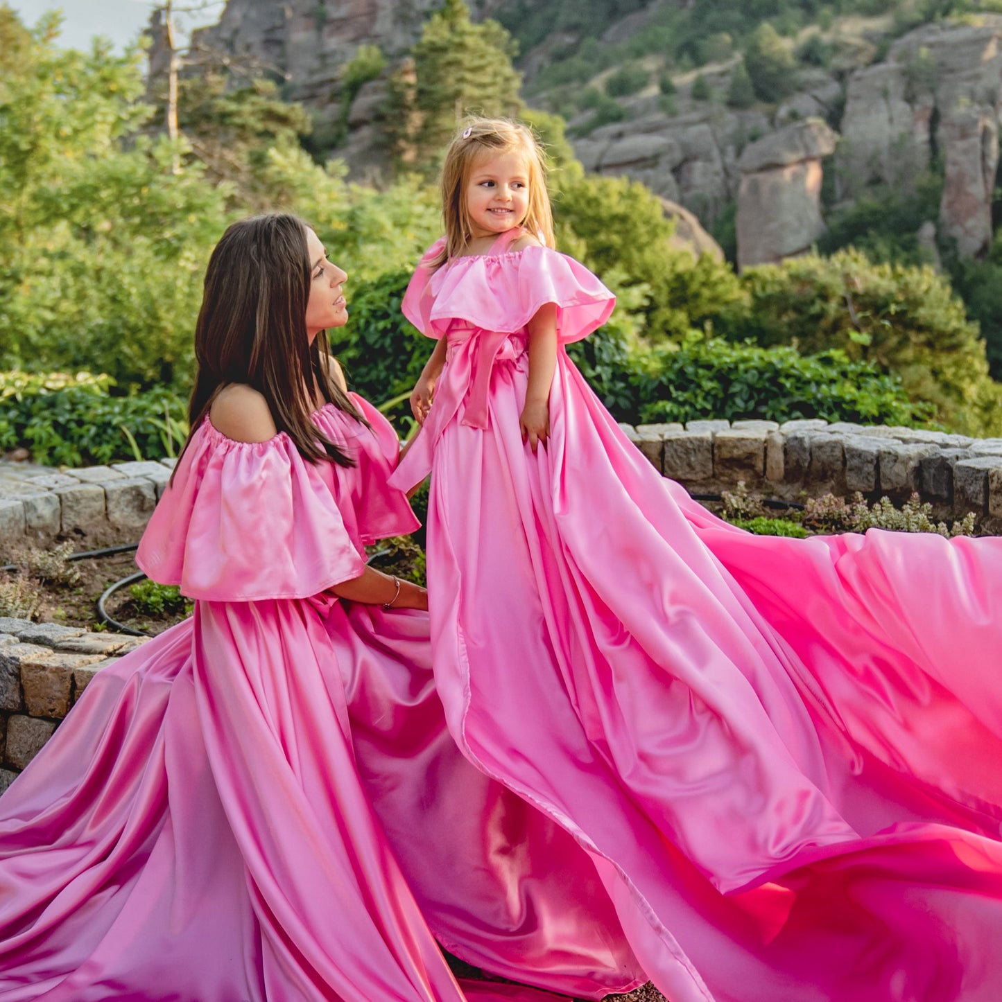 Flying dress фотосесия на Белоградчишките скали