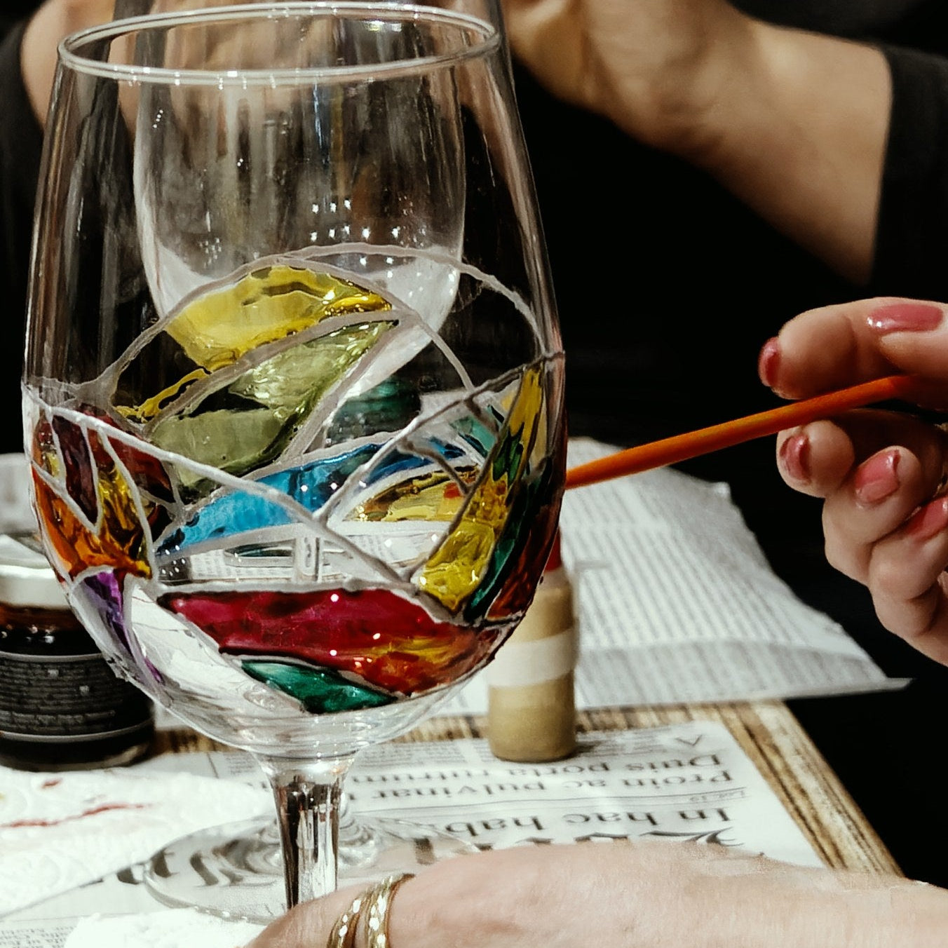 Рисуване върху стъкло. Велико Търново