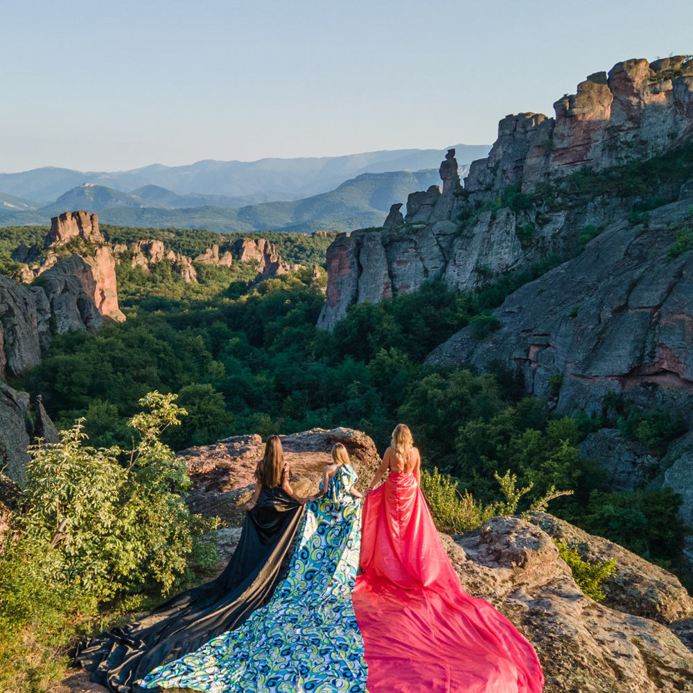 Flying dress фотосесия на Белоградчишките скали