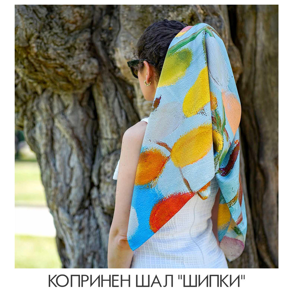 Изкуство върху коприна. Копринени шалове - Картини