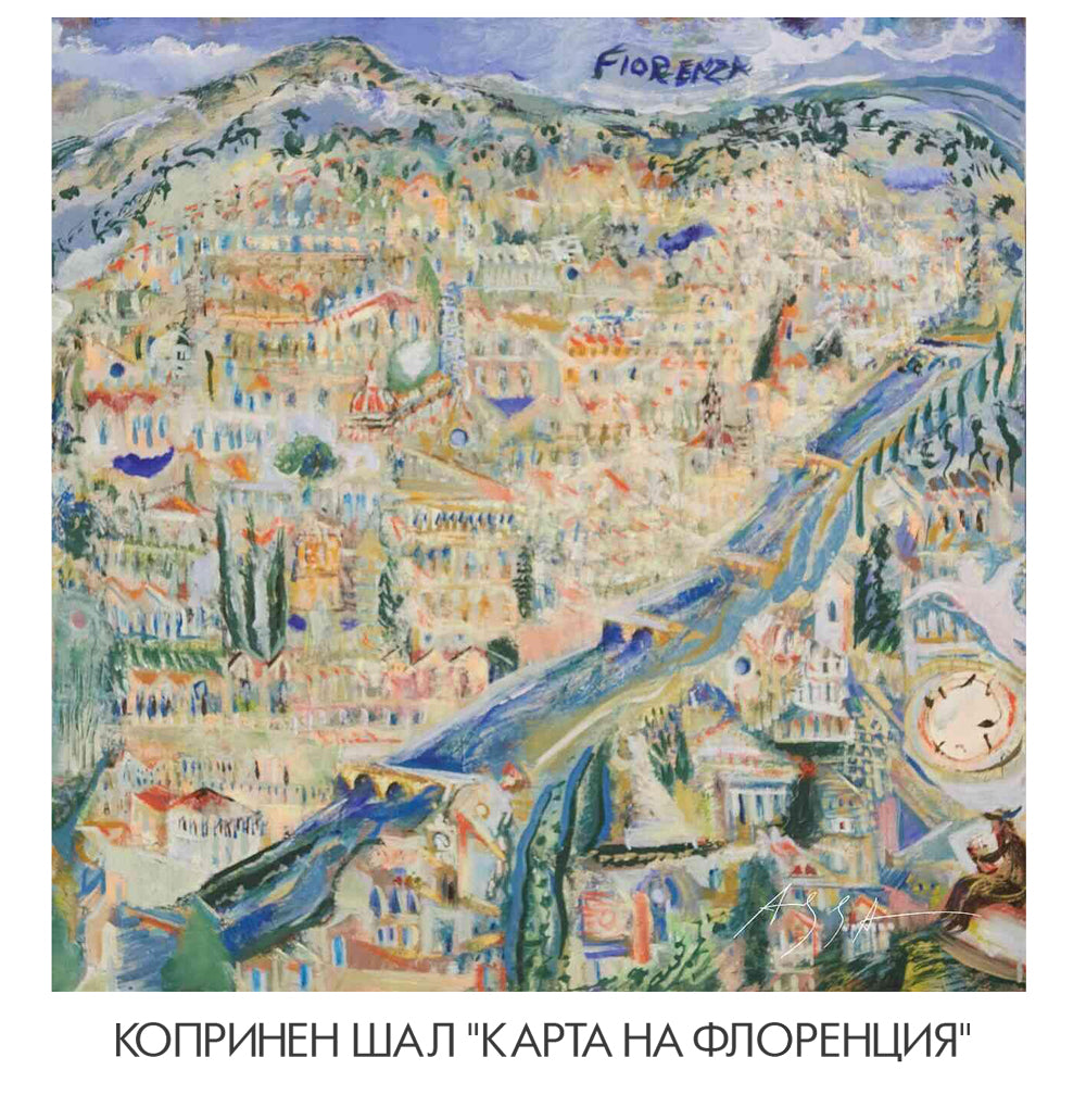 Изкуство върху коприна. Копринени шалове - Картини
