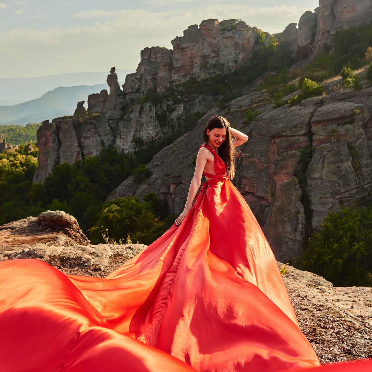 Flying dress фотосесия на Белоградчишките скали