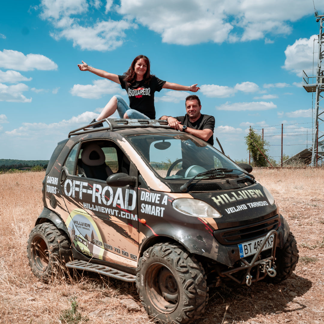 Офроуд приключение с шофиране на SMART за двама. Велико Търново и Арабанаси