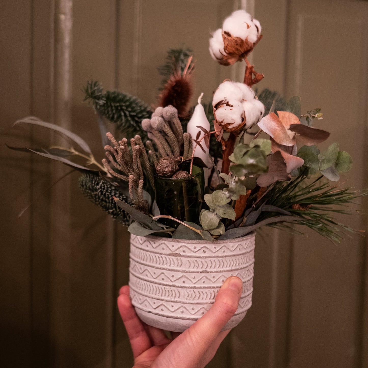 Работилница за коледен свещник