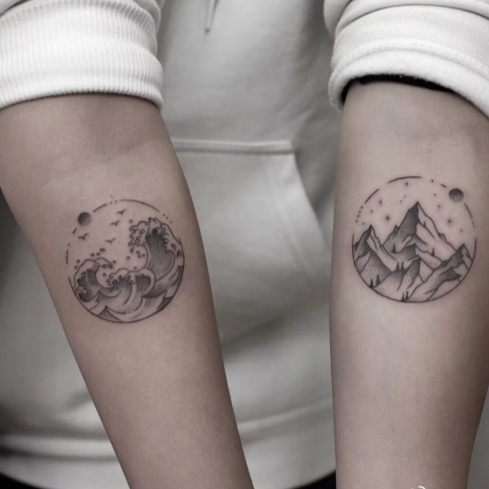 Ваучер за мачинг татуировки за двама с персонален дизайн