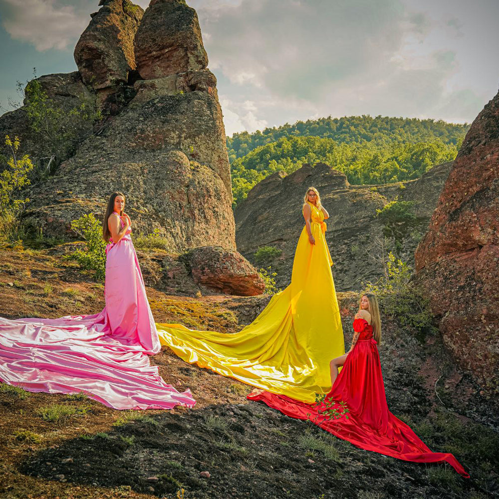Flying dress фотосесия на Белоградчишките скали